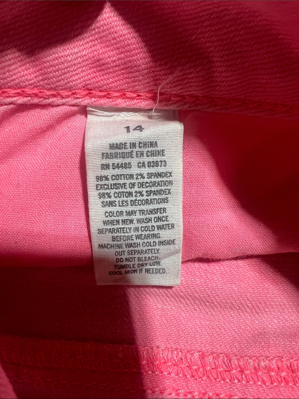 American Eagle Outfitters Women’s Pink Denim Cutoff Shorts - Picture 4 of 4
